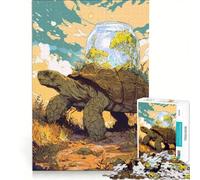 Puzzles for Teenagers 1000 Piece Turtle with Jar Ecosystem, Hands-on Game, Staycation Kill Time, with Matching Poster And Trivia Sheet 50x75cm