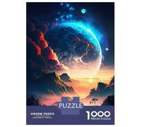 Puzzles for Teenagers 1000 Piece Twilight Cosmic Forest Jigsaw Puzzle Brain Teaser Game Presents for Women Christmas Birthday Gifts 38x26cm/1000pcs