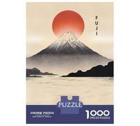 Puzzles for Teenagers 1000 Piece Vintage Mount Fuji Sunrise Puzzles for Adults Brain Teaser Game Improve Memory Fun Activities at Home 70x50cm/1000pcs