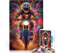 Puzzles for teenagers 1000 Piece Violent rider Educational Stress Relief Toy 26x38cm is ideal as gifts for the whole family for Age 14