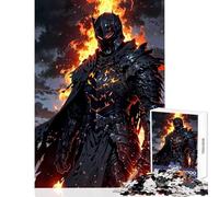 Puzzles for Teenagers 1000 Piece Volcanic Doom Knight Home Decoration Toys Funny Gift Educational Game Fun at Home Activities, Size 38x52cm