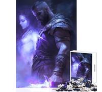 Puzzles for Teenagers 1000 Piece Warrior's Oath︰ Ethereal Bond Home Decoration Toys Funny Gift Educational Game Fun at Home Activities, Size 38x26cm