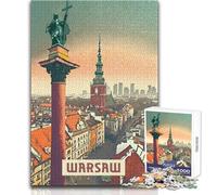 Puzzles for Teenagers 1000 Piece Warsaw Unique Challenge Game But Fun And Humorous Toy Wall Decor Size 38x52cm