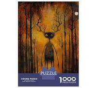 Puzzles for Teenagers 1000 Piece Whimsical Woodlander Jigsaw Puzzle Brain Teaser Game Presents for Women Christmas Birthday Gifts 52x38cm/1000pcs