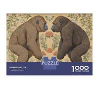 Puzzles for Teenagers 1000 Piece William Morris Gorilla Botanical Jigsaws for Adults Brain Teaser Game A Work of Art Fun Activities at Home 70x50cm/1000pcs