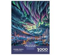 Puzzles for Teenagers 1000 Piece Winter Wonderland Jigsaw Puzzle Brain Teaser Game Presents for Women Christmas Birthday Gifts 38x26cm/1000pcs