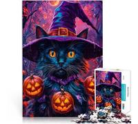 Puzzles for teenagers 1000 Piece Witch Cat Spielspielzeug als Familiengeschenk Tolle Geschenke und Spielzeuge75x50cm