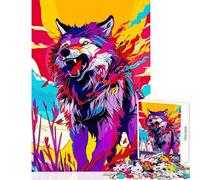 Puzzles for Teenagers 1000 Piece Wolf Vector Educational Game Analysis And Logic Home Decoration Toys Unique Gifts for Birthday And Christmas (38X52cm)