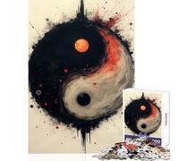 Puzzles for Teenagers 1000 Piece Yin Yang Universe Fun Interactive Family Experience Wonderful Holiday Giftsing Choice (38X52cm)