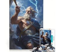 Puzzles for Teenagers 1000 Piece Zeus Greek Relaxing Games Difficult And Challenge Every Piece Is Unique 50x75cm