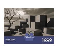 Puzzles for Teenagers 1000 Pieces Abstract 3D Landscape with Tree Jigsaws for Adults Hands-on Game Difficult Hard Fun at Home Activities, 70x50cm/1000pcs