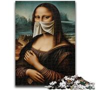 Puzzles for Teenagers 1000 Pieces Abstract Mona Lisa Challenging Game And Family Play for Is Ideal As A Gift for The Whole Family 26x38cm