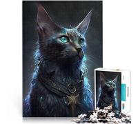 puzzles for teenagers 1000 pieces Abyssinian Cat Dekomprimierendes intellektuelles Lernspielzeug Lustiges Geschenk52x38cm
