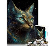 Puzzles for Teenagers 1000 Pieces Abyssinian Cat Teenager Puzzles,is Ideal As Gifts for The Whole Family Suitable for And 14 (size 75x50cm)