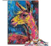 Puzzles for Teenagers 1000 Pieces Alpaca Graffiti, Train Your Brain And Hands Unique Birthday And Gifts for Age 14+ (Size 50x75cm)