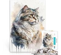 puzzles for teenagers 1000 pieces American Curl Cat Art Educational Game Challenge Toy for is ideal as a gift for the whole family 50x70cm