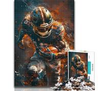 Puzzles for Teenagers 1000 Pieces American Football Players 1000 Pieces for Adults,Stress Reliever Difficult Challenge Secret Santa Gifts 50x75cm