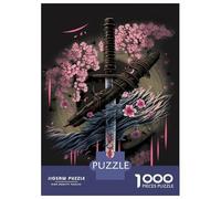 Puzzles for Teenagers 1000 Pieces Ancient Blade Adult Jigsaw Puzzle Family Game Pattern Assembly Fun at Home Activities, 38x26cm/1000pcs
