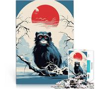puzzles for teenagers 1000 pieces Animal Japan Vibes Dekomprimierendes intellektuelles Lernspielzeug Wohnkunstdekor52x38cm