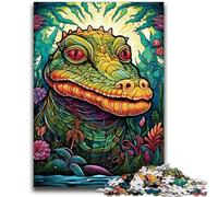Puzzles for Teenagers 1000 Pieces Animal Nile Crocodiles Puzzles for Adults,Educational Stress Relief Toy Great Gifts And Toys (38x26cm)