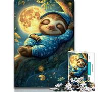 Puzzles for Teenagers 1000 Pieces Animal Sloth Teenager Puzzles,is Ideal As Gifts for The Whole Family Suitable for And 14 (size 75x50cm)