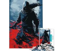 Puzzles for Teenagers 1000 Pieces Anime Blue Japan Shinobi Difficult And Challenge Presents for Women Fun Games for And from 14 Years And over (38X52CM)