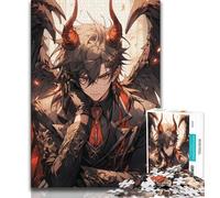 Puzzles for Teenagers 1000 Pieces Anime Devil Boy,Educational Games Home Decoration Educational Game for Birthday,Chrismas (38x26cm)