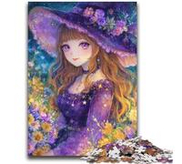 Puzzles for Teenagers 1000 Pieces Anime Girl Wizard Brain Intelligence Challenge Addictive Toys Birthday Present, Gifts, Wall Art 50x75cm