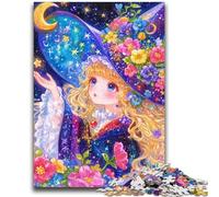 Puzzles for Teenagers 1000 Pieces Anime Girl Wizard Suitable for Ages 14 And Up Challenging Game Great Gift for Gaming 50x75cm