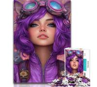 Puzzles for Teenagers 1000 Pieces Anime Pilot Girl,Educational Games Home Decoration for Is Ideal As A Gift for The Whole Family (38x26cm)