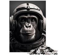 Puzzles for Teenagers 1000 Pieces Ape Soviet Astronaut Help The Brain Exercise Tough Challenge Practical Game for And 14 Years And over (50x75cm)