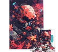 Puzzles for Teenagers 1000 Pieces Astronaut Long Gone Jigsaw 1000 Pieces Educational Toy Hand Speed Race Challenging Family Fun Game (38x52cm)