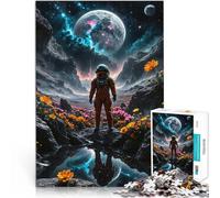 puzzles for teenagers 1000 pieces Astronaut On Alien Planet Herausfordernd Schwierig Tolles Geschenk für Spiele75x50cm