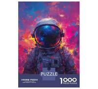 Puzzles for Teenagers 1000 Pieces Astronaut Space Suit Art Print-1 Jigsaw Puzzle Brain Teaser Game A Work of Art Unique Birthday And Xmas Gifts 70x50cm/1000pcs