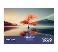 Puzzles for Teenagers 1000 Pieces Autumnal Reflections in Nature Adult Jigsaw Puzzle Brain Teaser Game Hand Speed Race Fun Activities at Home 52x38cm/1000pcs