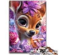 Puzzles for Teenagers 1000 Pieces Baby Deer for Educational Game Challenge Toy for Is Ideal As A Gift for The Whole Family 50x75cm