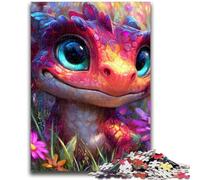 Puzzles for Teenagers 1000 Pieces Baby Dragon Help The Brain Exercise Addictive Toys to Cultivate Patience Artists Collection, Fine Art 50x75cm
