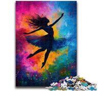 Puzzles for Teenagers 1000 Pieces Ballet Dancer Oil Painting Learning Educational Toys Family Games Enhance Love between Couples 50x75cm