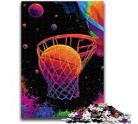 Puzzles for Teenagers 1000 Pieces Basketball Sports Help The Brain Exercise Addictive Toys to Cultivate Patience Artists Collection, Fine Art 38x26cm