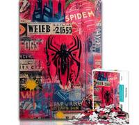 Puzzles for Teenagers 1000 Pieces Basquiat in The Style,Stress Reliever Difficult Challenge Every Piece Is Unique - Challenging Family Fun Game (38x26cm)