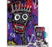 Puzzles for Teenagers 1000 Pieces Basquiat-style Child, Precision Cut,with Matching Poster And Trivia Sheet for And Age 14 Years Up 38x26cm