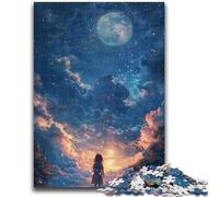 Puzzles for Teenagers 1000 Pieces Beautiful Anime Landscape Suitable for Ages 14 And Up Challenging Game Great Gift for Gaming 50x75cm