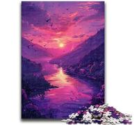 Puzzles for Teenagers 1000 Pieces Beautiful Dreamy Scenery Brain Intelligence Challenge Addictive Toys Funny Gift for Ages 14+ 26x38cm