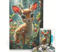 Puzzles for Teenagers 1000 Pieces Beautiful Gazelle Cartoon, Impossible Game, Decompressing Intellectual, Presents for Women 50x75cm