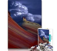 Puzzles for Teenagers 1000 Pieces Beautiful Mountain River 1000 Pieces for Teenagers,with Matching Poster And Trivia Sheet for And Age 14 Years Up 38x26cm