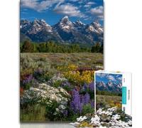 Puzzles for Teenagers 1000 Pieces Beautiful Mountain River,Educational Games Home Decoration Educational Game for Birthday,Chrismas (75x50cm)