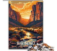 Puzzles for Teenagers 1000 Pieces Big Bend National Park, Decompressing Intellectual Educational Toy Birthday Present, Gifts 50x75cm