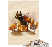 Puzzles for Teenagers 1000 Pieces Big Cat Help The Brain Exercise Tough Challenge Practical Game for And 14 Years And over (38x26cm)