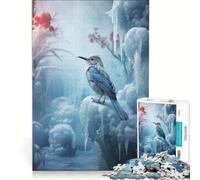 Puzzles for Teenagers 1000 Pieces Bird in Ice World, Impossible Game, Decompressing Intellectual, Presents for Women 38x52cm