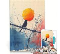 Puzzles for Teenagers 1000 Pieces Bird on Barbed Wire, Impossible Game, Decompressing Intellectual, Presents for Women 38x52cm